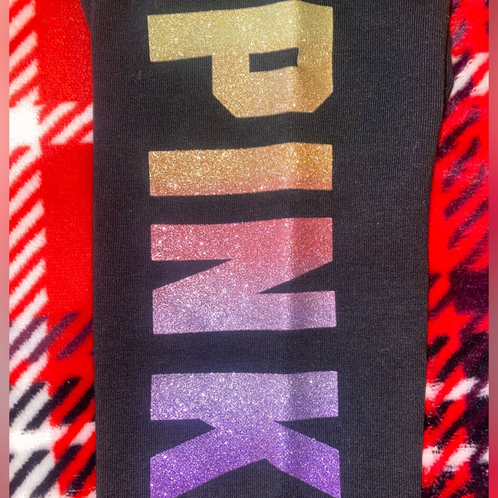 HTF PINK bling/glitter leggings